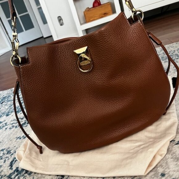 Mulberry Iris Hobo (medium) heavy grain leather in Chestnut - Picture 4 of 11